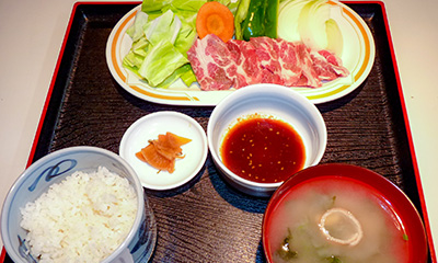 ジンギスカンBBQ定食の写真